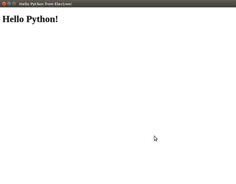 electron python|Using Python with Electron Tutorial .
